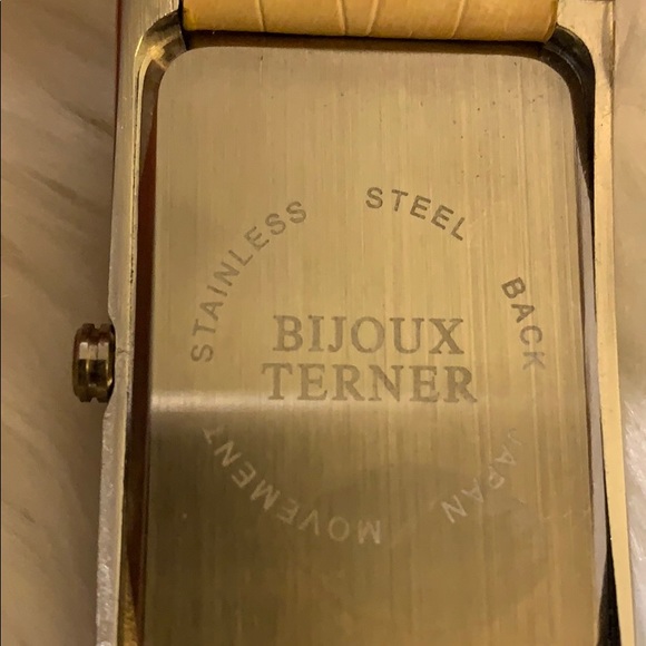 Bijoux Terner silver water with Tan Strap - Picture 4 of 4